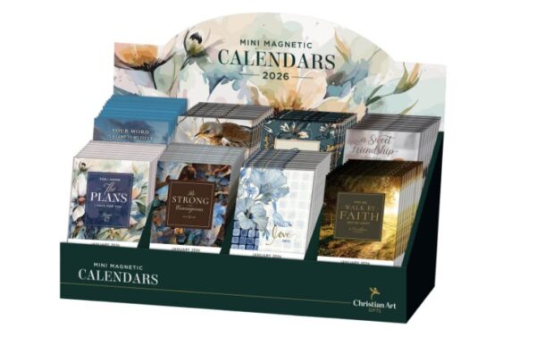 2026 Mini Magnetic Calendar Merchandiser