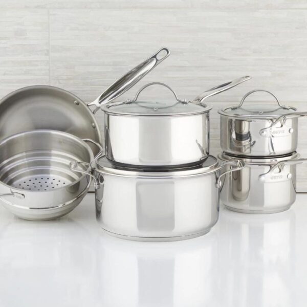 Meyer Nouvelle Stainless Steel 10-Piece Set, Made in Canada