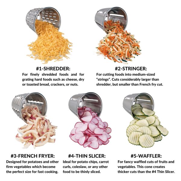 Produce Pro Cone # 4 Thin Slicer - Image 2