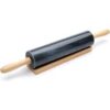 Rolling Pin Black Marble with Base 10"