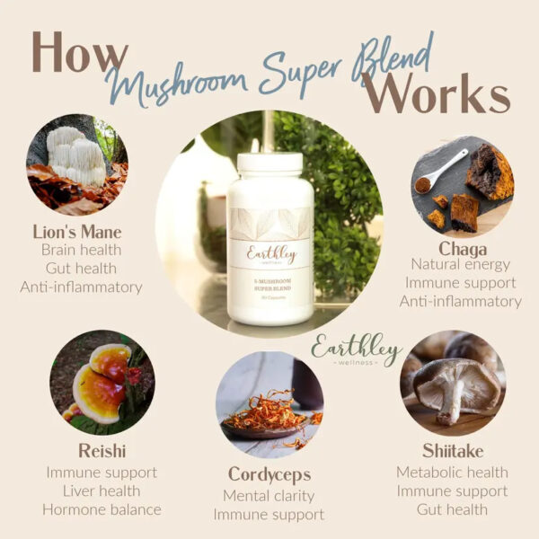 5 Mushroom Super Blend 90 CT  -  Pre-Order Now | ETA: Mid June - Image 2