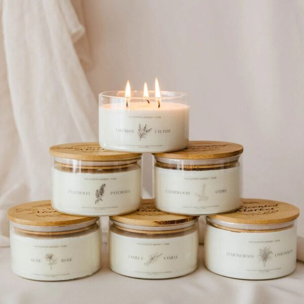 Pure - Soy Wax Candle - Lemongrass 14 oz - Image 4