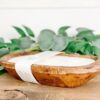 Brown Oval Dough Bowl Candle - Summer Nights - Image 2