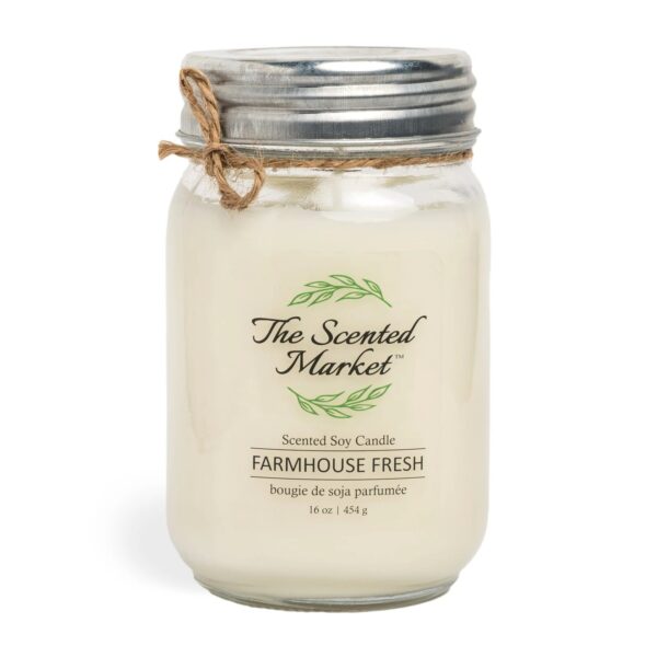 Soy Wax Candle - Farmhouse Fresh 16 oz - Image 2