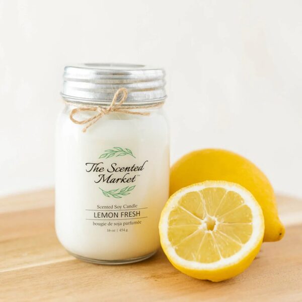 Soy Wax Candle - Lemon Fresh 16 oz