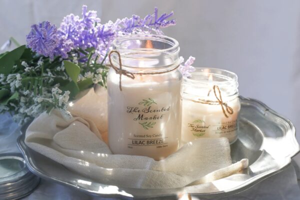 Soy Wax Candle - Lilac Breeze 16 oz - Image 3