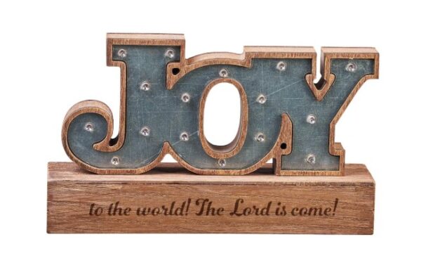 Table Top Lighted Sign Joy