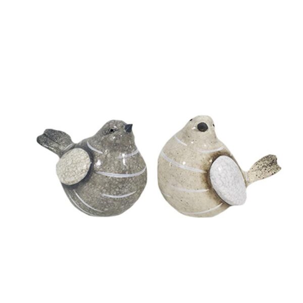 2 Asst Ceramic Birds