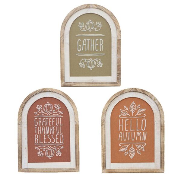 3 Asst Fall Arch Signs