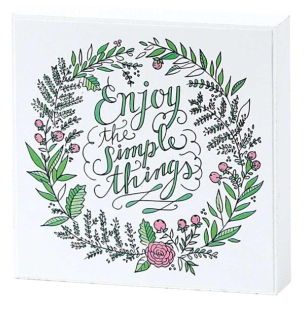 PLQ TTOP Enjoy the Little Things MDF 4X4