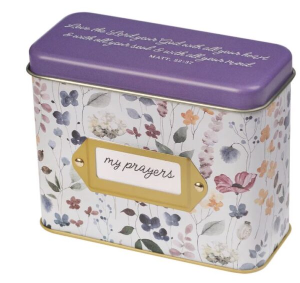 Cards In Tin Multi-floral My Prayers 1 Thess. 5:16-18