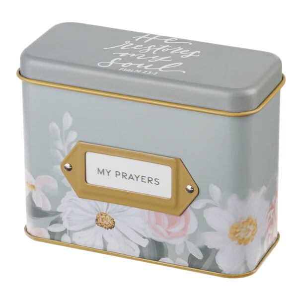 Cards in Tin My Prayer He Restores my Soul Ps. 23:3