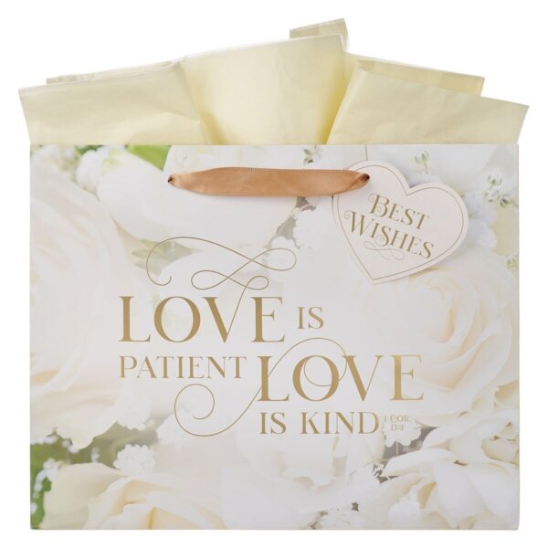 Gift Bag LG Landscape Mr. & Mrs. Love 1 Cor. 13:4