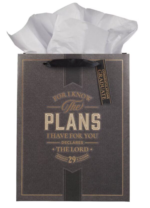 Gift Bag LG Portrait I Know the Plans Jer. 29:11