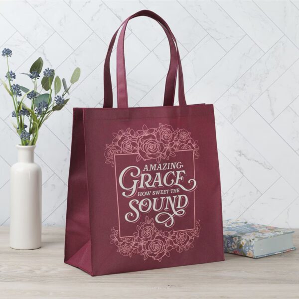 Tote Burgundy Amazing Grace - Image 2