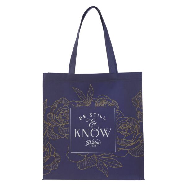 Tote Navy Be Still Ps. 46:10