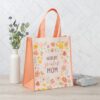 Tote Floral Print World's Greatest Mom - Image 2