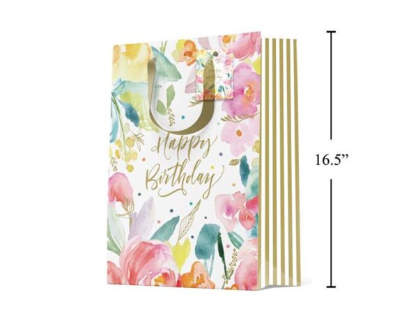 Jumbo Gift Bag, Floral Bday