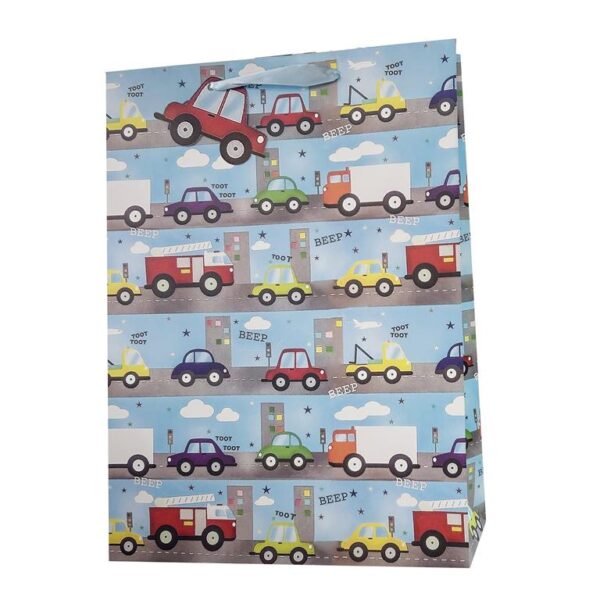 Vehicles Large Gift Bag