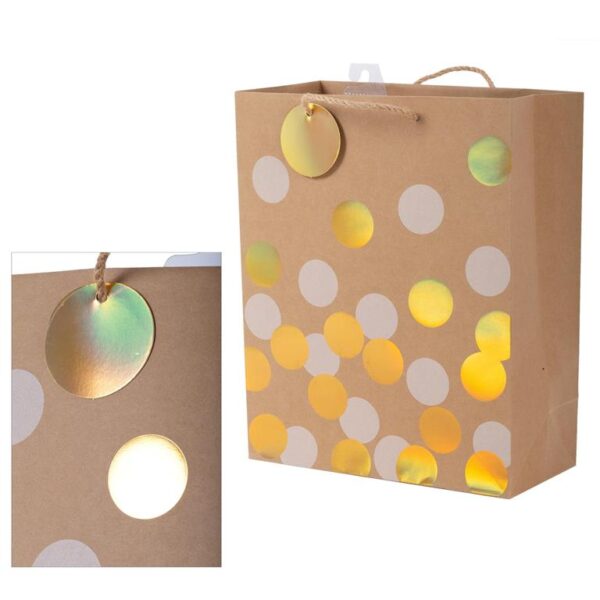 Large Gift Bag, Irid Dots
