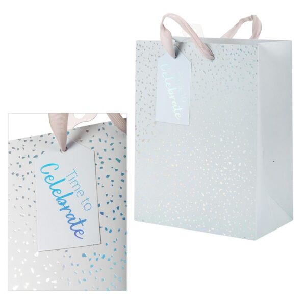 Med Gift Bag, Grey  Spkle
