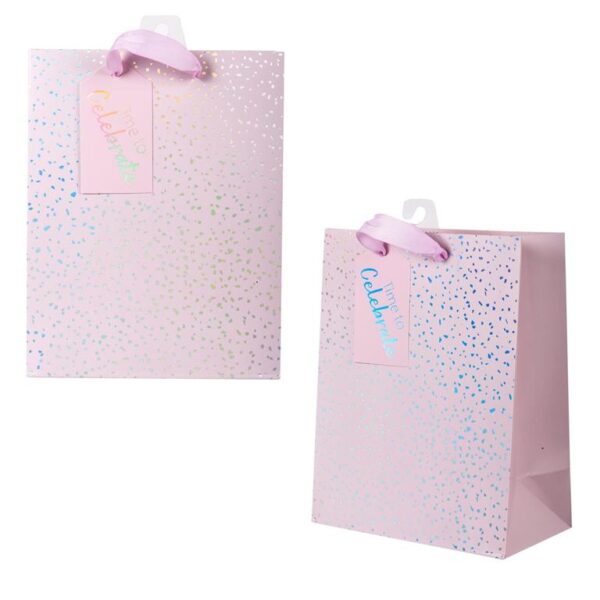 Med Gift Bag, Pink  Spkle