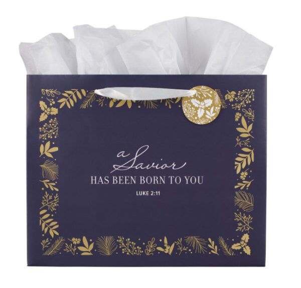 Gift Bag LG Landscape A Savior Has Been Born Luke 2:11