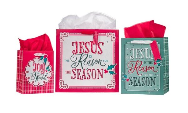 Gift Bag Set 3 pc Jesus is the Reason