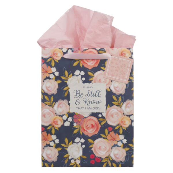 Gift Bag LG Portrait Be Still Ps. 46:10