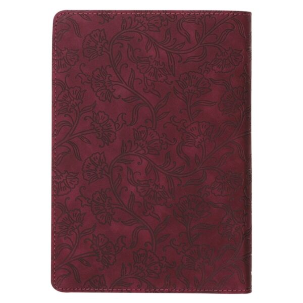 Journal Classic Burgundy With God Matt. 19:26 - Image 2