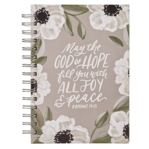 Journal Spiral-bound  May the God of All Hope Fill You With Joy Rom. 15:13