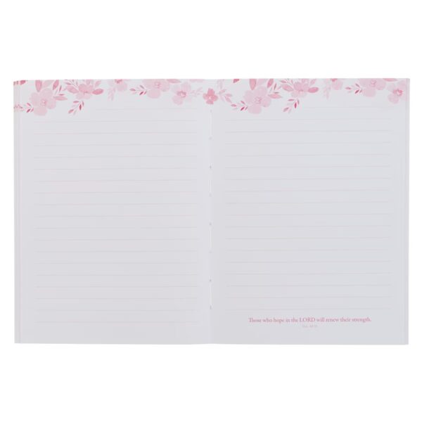 Notebook Bound Pink Floral Renew Their Strength Isa. 40:31 - Image 3