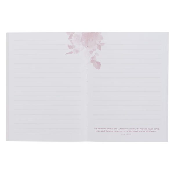 Notebook Bound Pink His Mercies Are New Every Morning Lam. 3:22-23 - Image 3