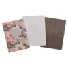 Notebook Set 3pc Strong & Courageous Floral Josh 1:9