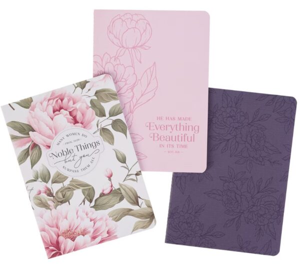 Notebook Set 3pc Noble Things Prov. 31:29