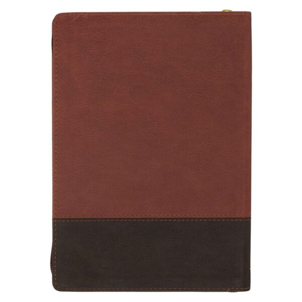 Journal Classic Zip Two-tone Brown I Will Carry You Isa. 46:4 - Image 2