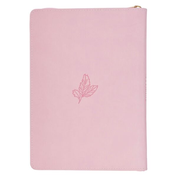 Journal Classic Zip Pink He Will Cover You Ps. 91:4 - Image 2