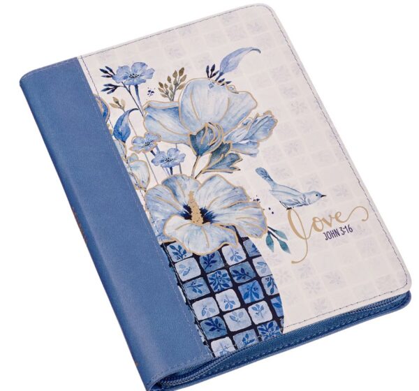 Journal Classic Zip Blue Love John 3:16