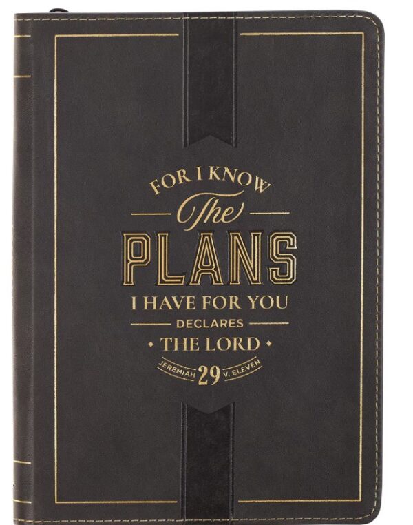 Journal Classic Zip Black I Know the Plans Jer. 29:11