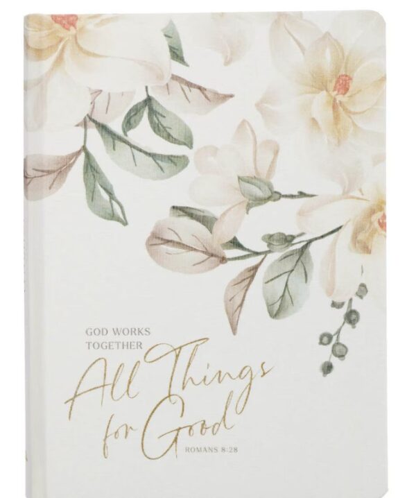 Journal Hardcover White All Things For Good Rom. 8:28