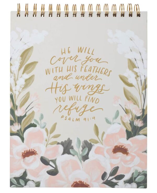 Wirebound Notepad He Will Cover You Ps. 91:4