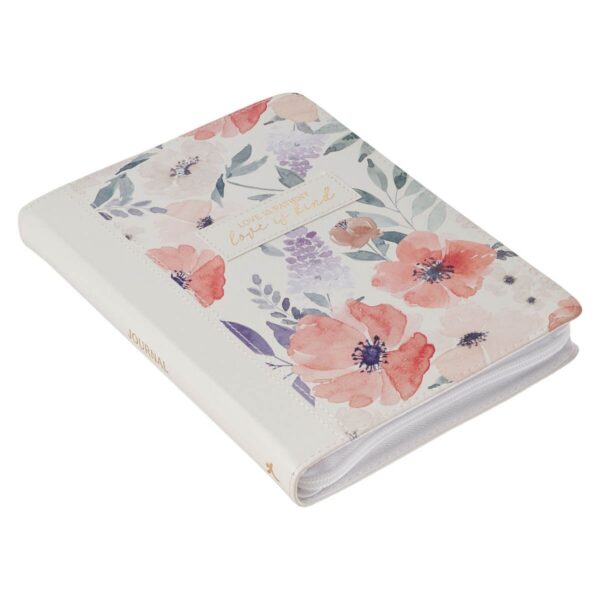 Journal Classic Zip Floral Love Is Patient Love Is Kind - Image 2