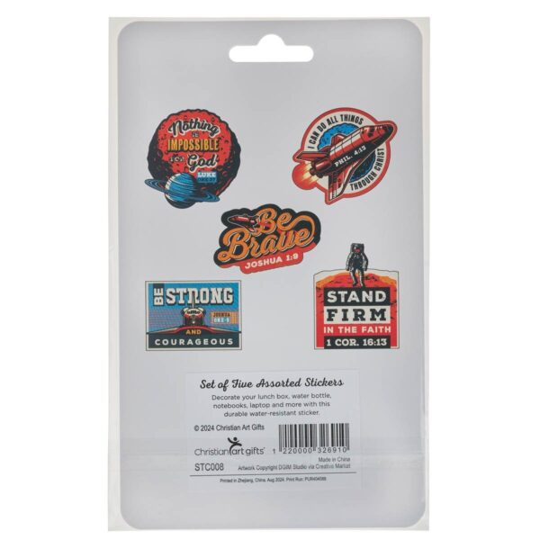 Sticker Set 5 pc. Boys Space Asst. - Image 2