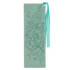 Bookmark Faux Leather Teal Faith 2 Cor. 5:7 - Image 2