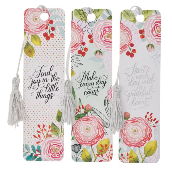 Tassel Bookmark set Start Each Day With A Grateful Heart
