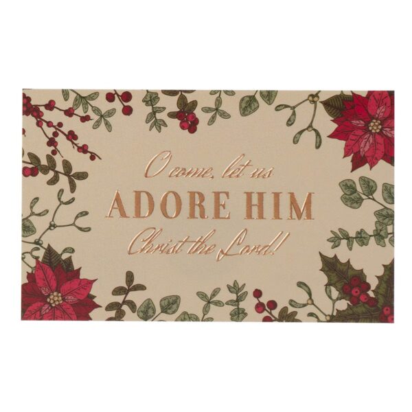 Pass Around Cards O Come Let us Adore Him Ps. 95:6