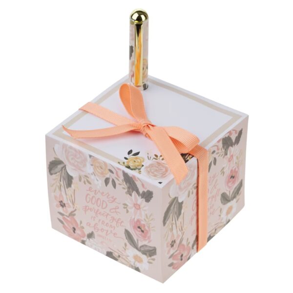 Note Block with Pen Every Good & Perfect Gift James 1:17