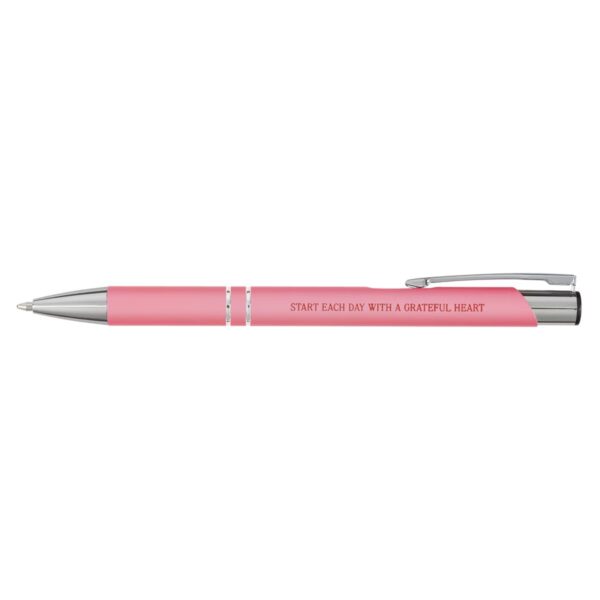 Pen in Case Pink Grateful Heart