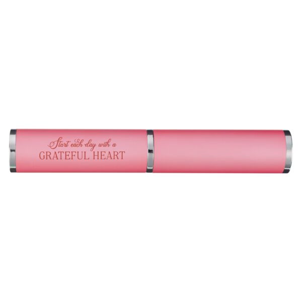 Pen in Case Pink Grateful Heart - Image 2