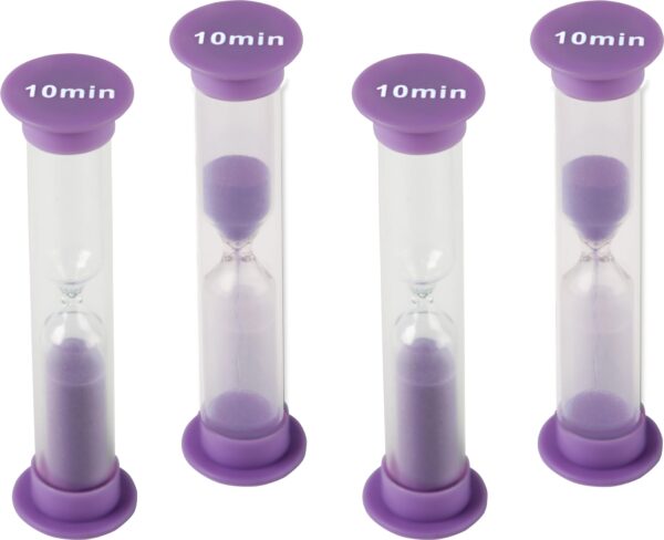10 Minute Sand Timers - Small 4 pack